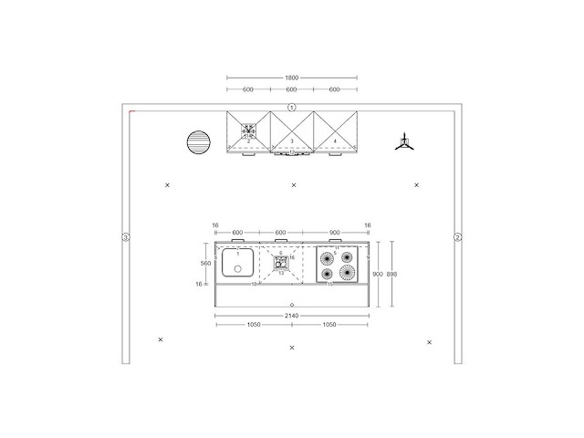 Häcker concept - bali notenhout - eiland - afbeelding 2 van  27