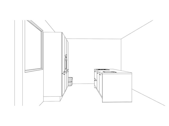 Häcker concept - comet geplamuurde beton zwart - eiland - afbeelding 5 van  31