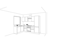 Häcker concept - topsoft zwart mat - hoek - afbeelding 33 van  33