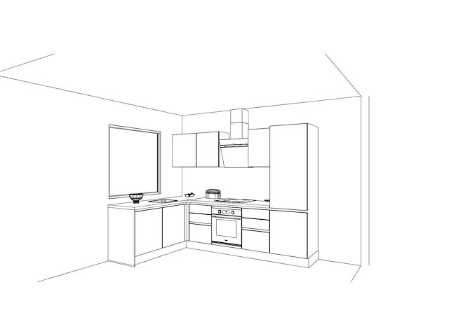 Häcker concept - topsoft zwart mat - hoek - afbeelding 33 van  33