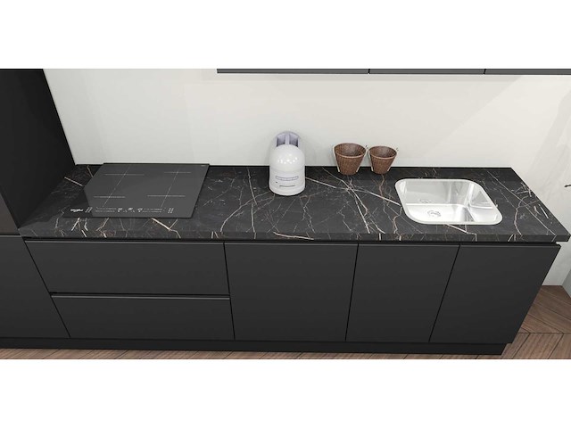 Häcker concept - topsoft zwart mat - recht - afbeelding 24 van  29