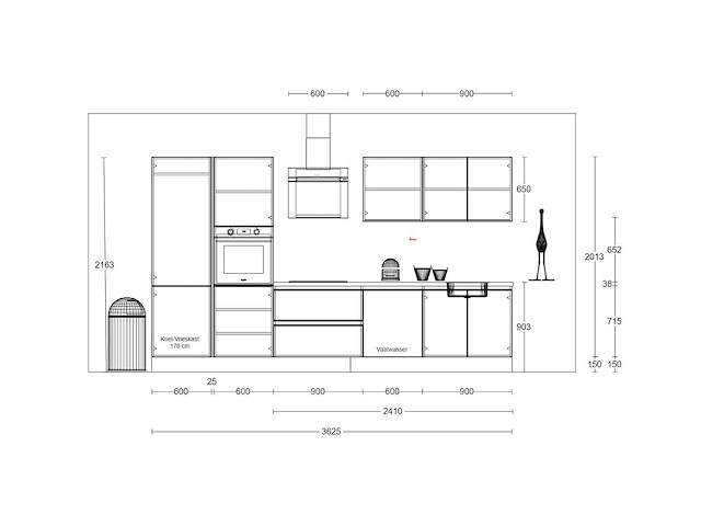 Häcker concept - topsoft zwart mat - recht - afbeelding 5 van  29