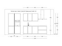 Häcker concept 130 - comet geplamuurde beton grafiet - keukenopstelling - afbeelding 8 van  17