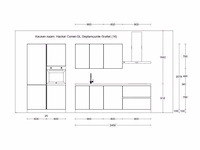 Häcker concept 130 comet geplamuurde beton grafiet rechte keuken - afbeelding 8 van  17