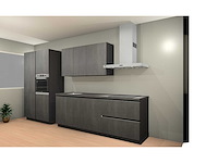 Häcker concept 130 comet geplamuurde beton grafiet rechte keuken - afbeelding 8 van  12