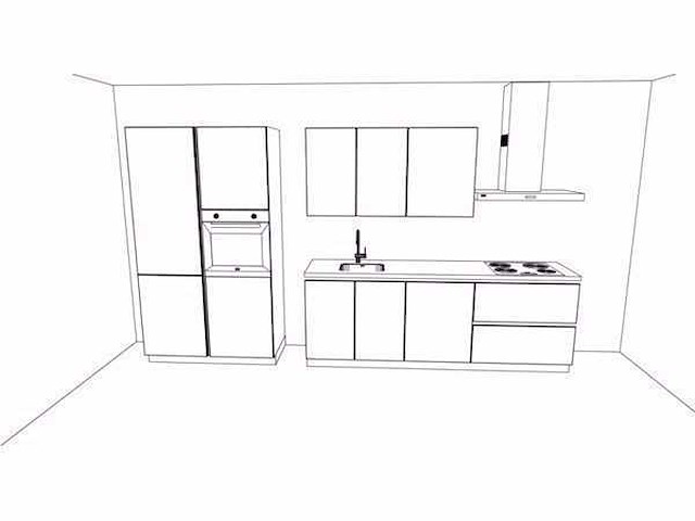 Häcker concept 130 comet geplamuurde beton grafiet rechte keuken - afbeelding 15 van  17