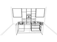 Häcker concept comet geplamuurde beton zwart eiland - afbeelding 25 van  25