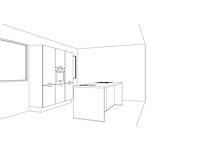 Häcker concept comet geplamuurde beton zwart eiland - afbeelding 3 van  23