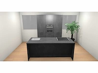 Häcker concept comet geplamuurde beton zwart eiland - afbeelding 12 van  31