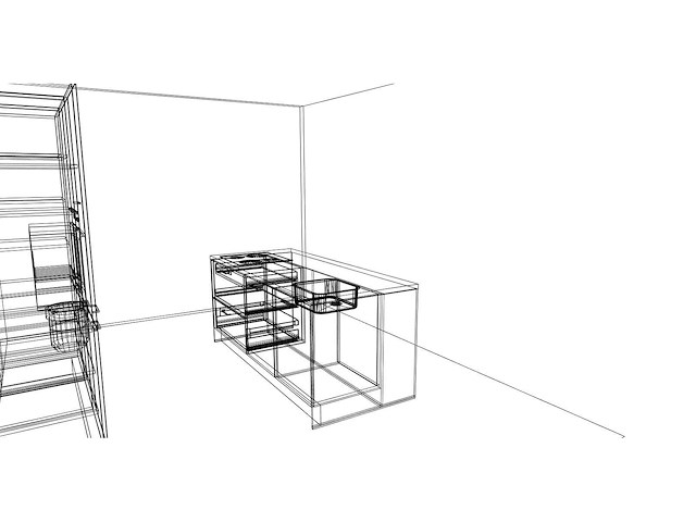 Häcker concept comet geplamuurde beton zwart eiland - afbeelding 4 van  18