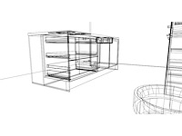 Häcker concept comet geplamuurde beton zwart eiland - afbeelding 6 van  31