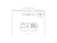 Häcker concept comet geplamuurde beton zwart eiland - afbeelding 3 van  28
