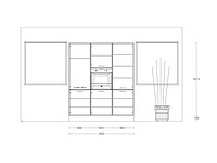 Häcker concept comet geplamuurde beton zwart eiland - afbeelding 8 van  28