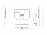 Häcker concept comet geplamuurde beton zwart eiland - afbeelding 9 van  31
