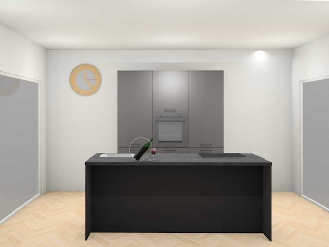 Häcker concept topsoft grafiet mat eiland - afbeelding 1 van  13