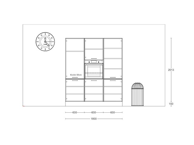Häcker concept topsoft grafiet mat eiland - afbeelding 6 van  21