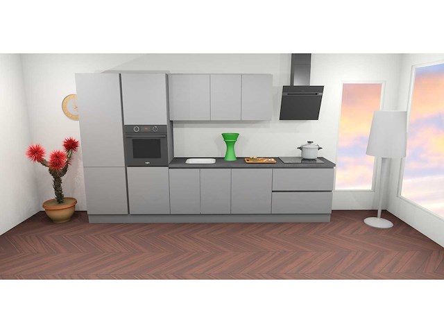 Häcker concept topsoft parelgrijs mat recht - afbeelding 13 van  32