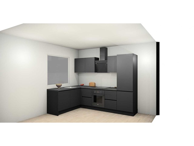 Häcker concept topsoft zwart mat hoek - afbeelding 10 van  25