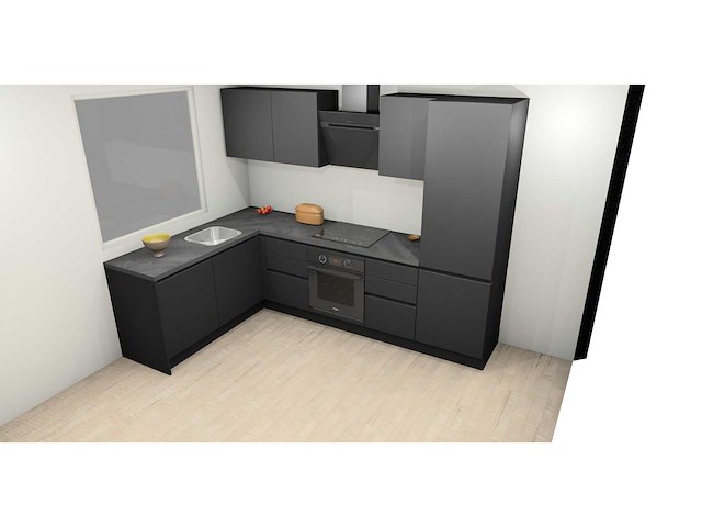 Häcker concept topsoft zwart mat hoek - afbeelding 23 van  33