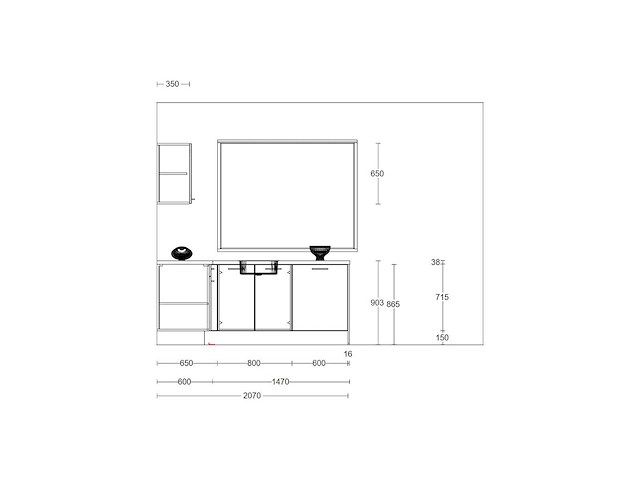 Häcker concept topsoft zwart mat hoek - afbeelding 7 van  27
