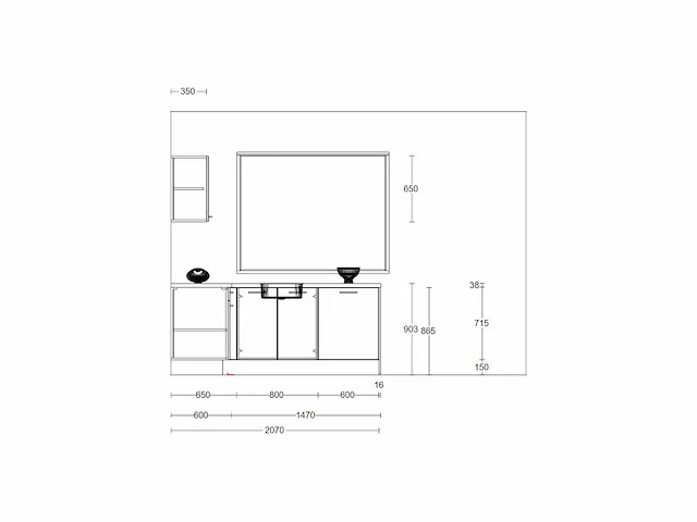 Häcker concept topsoft zwart mat hoek - afbeelding 7 van  27