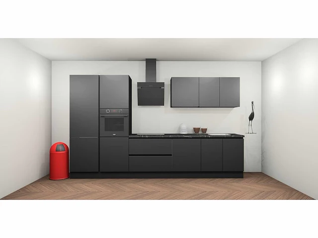 Häcker concept topsoft zwart mat recht - afbeelding 12 van  29