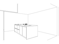 Häcker concept130 bali notenhout topsoft mat lak zwart eiland keuken - afbeelding 8 van  32