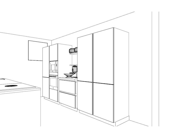 Häcker concept130 bali notenhout topsoft mat lak zwart eiland keuken - afbeelding 9 van  32