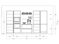 Häcker concept130 bali notenhout topsoft mat lak zwart eiland keuken - afbeelding 14 van  34
