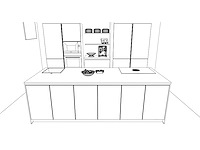 Häcker concept130 bali notenhout topsoft mat lak zwart eiland keuken - afbeelding 3 van  40