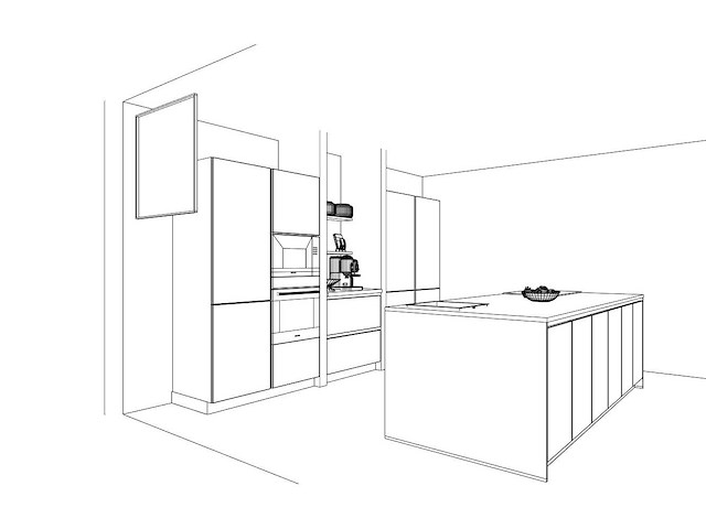 Häcker concept130 bali notenhout topsoft mat lak zwart eiland keuken - afbeelding 6 van  40