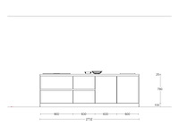 Häcker concept130 bali notenhout topsoft mat lak zwart eiland keuken - afbeelding 25 van  40
