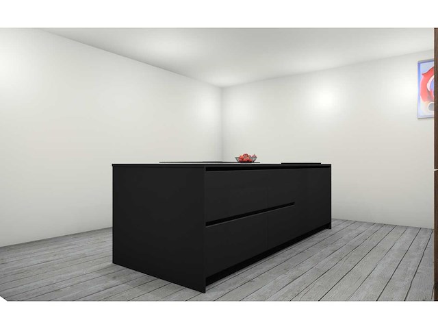 Häcker concept130 bali notenhout topsoft mat lak zwart eiland keuken - afbeelding 6 van  40