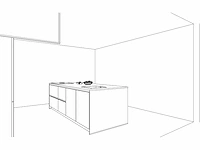 Häcker concept130 bali notenhout topsoft mat lak zwart eiland keuken - afbeelding 10 van  40