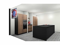 Häcker concept130 bali notenhout topsoft mat lak zwart eiland keuken - afbeelding 35 van  40