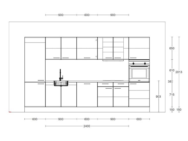 Häcker concept130 scala amarant mat recht - afbeelding 6 van  20