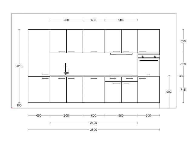 Häcker concept130 scala amarant mat recht - afbeelding 10 van  26