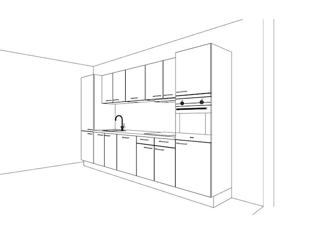 Häcker concept130 scala olijfgroen keukenopstelling - afbeelding 1 van  13