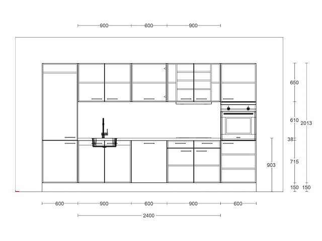 Häcker concept130 scala olijfgroen keukenopstelling - afbeelding 11 van  13