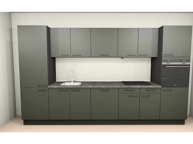 Häcker concept130 scala olijfgroen keukenopstelling - afbeelding 11 van  14