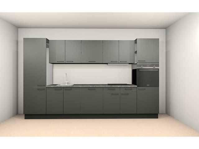 Häcker concept130 scala olijfgroen keukenopstelling - afbeelding 3 van  7
