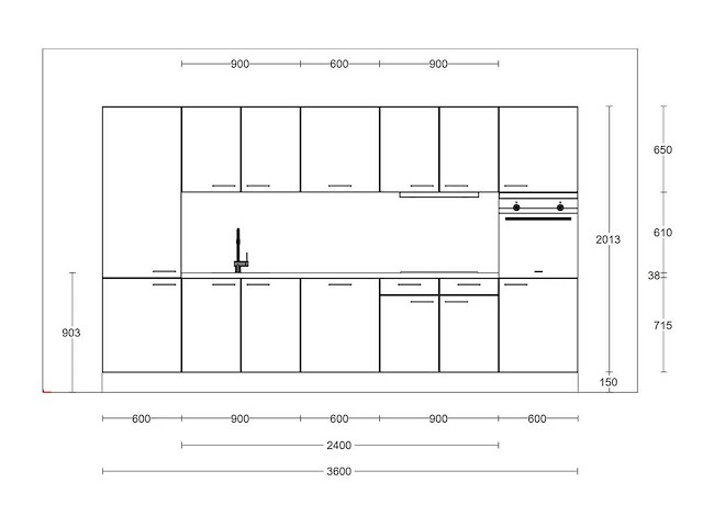 Häcker concept130 scala olijfgroen keukenopstelling - afbeelding 7 van  7