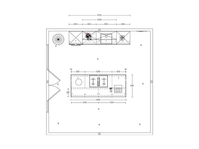 Häcker concept130 top soft-gl grafiet mat lak eiland keuken - afbeelding 4 van  27