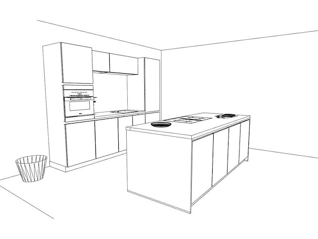 Häcker concept130 top soft-gl grafiet mat lak eiland keuken - afbeelding 5 van  27