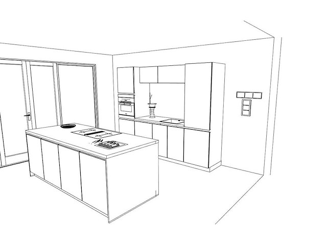 Häcker concept130 top soft-gl grafiet mat lak eiland keuken - afbeelding 9 van  27
