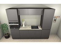 Häcker concept130 top soft-gl grafiet mat lak eiland keuken - afbeelding 25 van  28