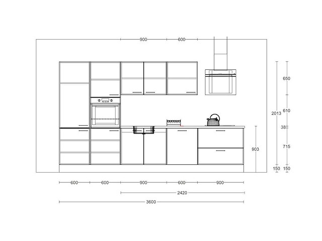 Häcker concept130 topsoft kashmir mat lak recht keuken - afbeelding 7 van  20
