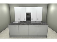 Häcker concept130 topsoft kristalwit mat - eiland keuken opstelling - afbeelding 12 van  29