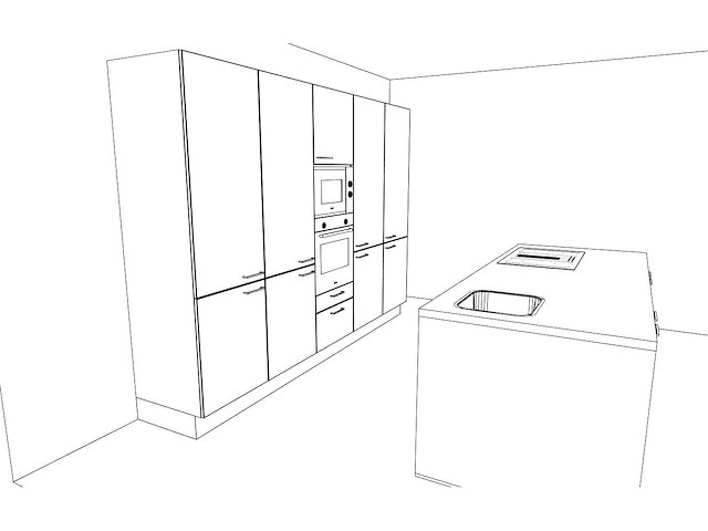 Häcker concept130 topsoft kristalwit mat eiland keuken opstelling - afbeelding 13 van  27