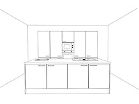 Häcker concept130 topsoft kristalwit mat eiland keuken opstelling - afbeelding 10 van  29
